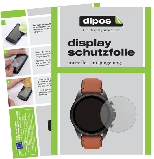 2x Schutzfolie matt für Fossil Gen 6 (44 mm) Smart (1)