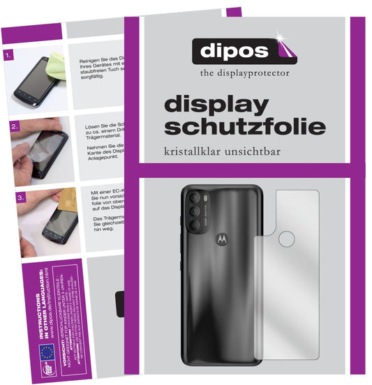 5x Schutzfolie klar für Motorola Moto G71 Rückseit (1)