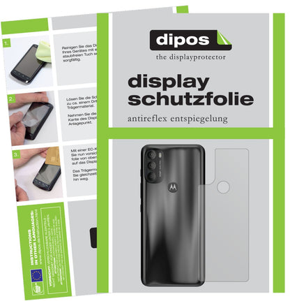 2x Schutzfolie matt für Motorola Moto G71 Rückseit (1)
