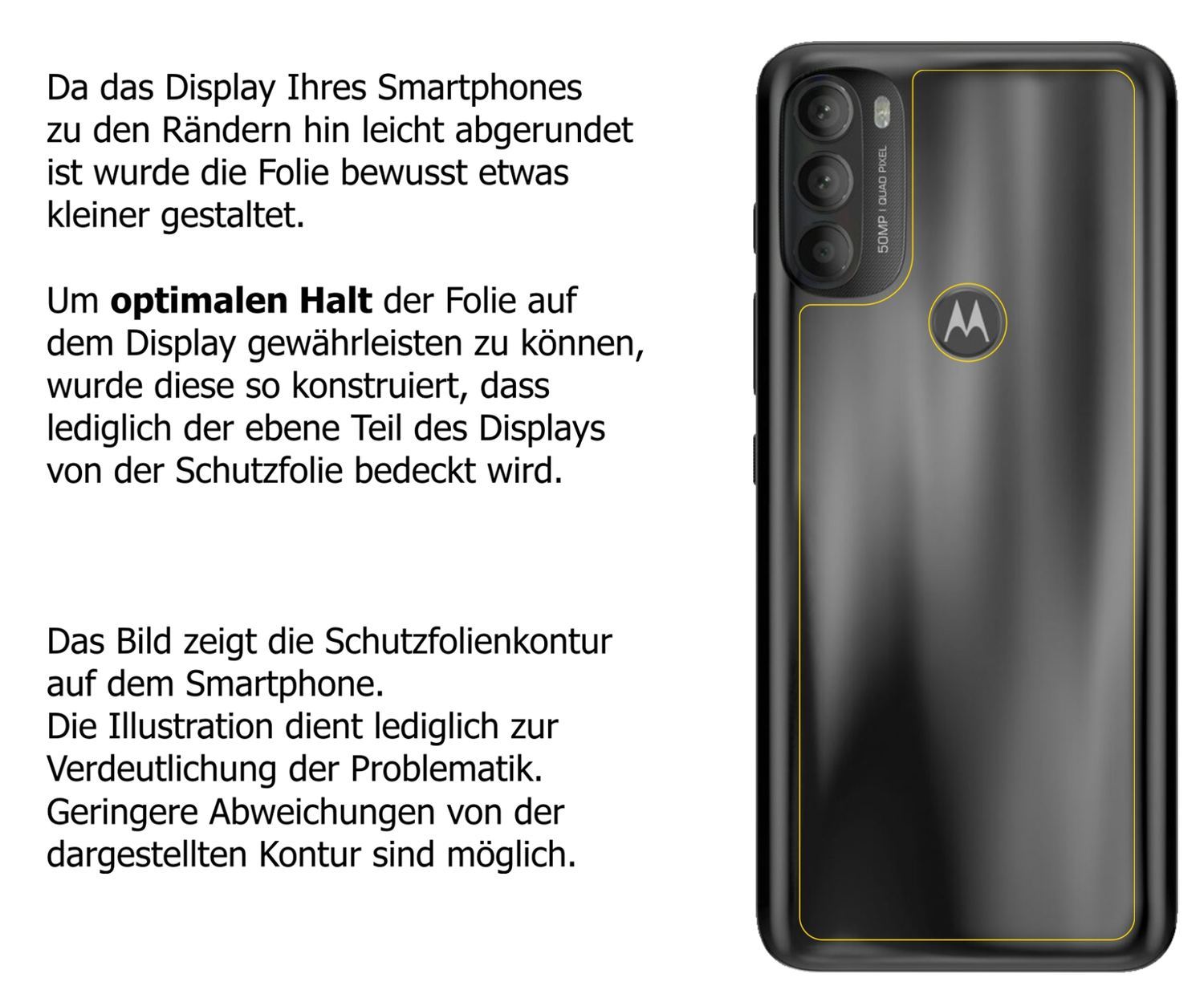 2x Schutzfolie klar für Motorola Moto G71 Rückseit (5)