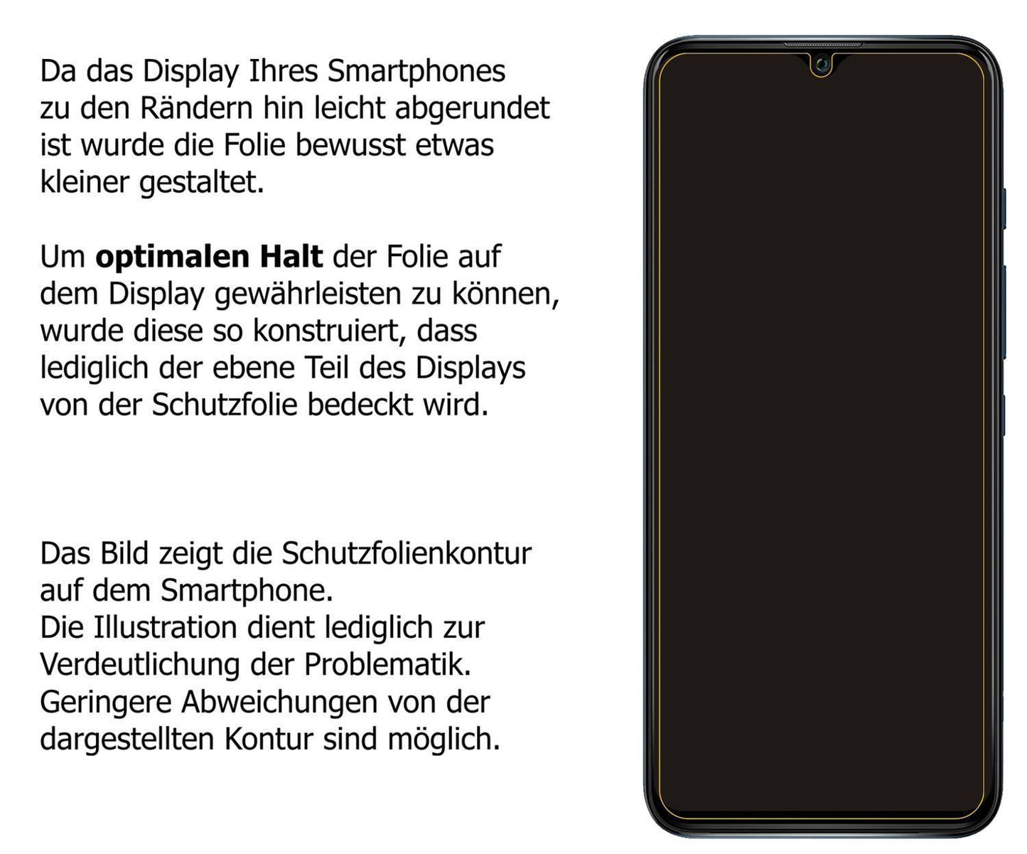 Blickschutzfolie für Wiko Power U30 matt Schutzfol (5)