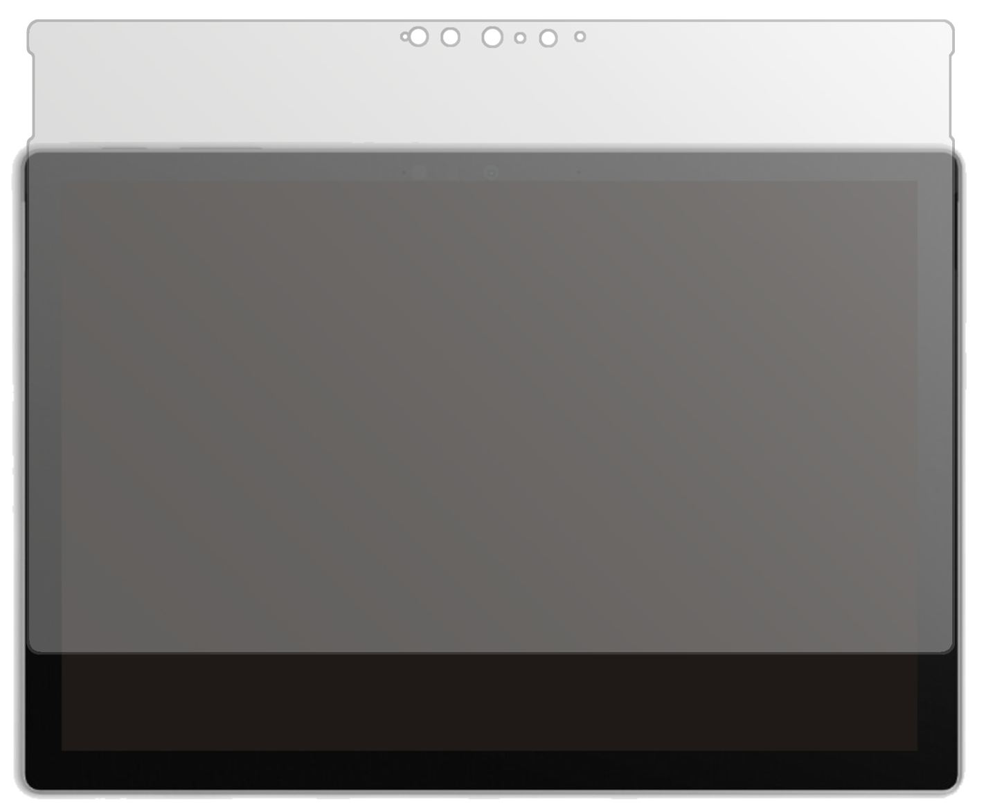 1x Schutzfolie matt für Microsoft Surface Pro 7 Pl (2)