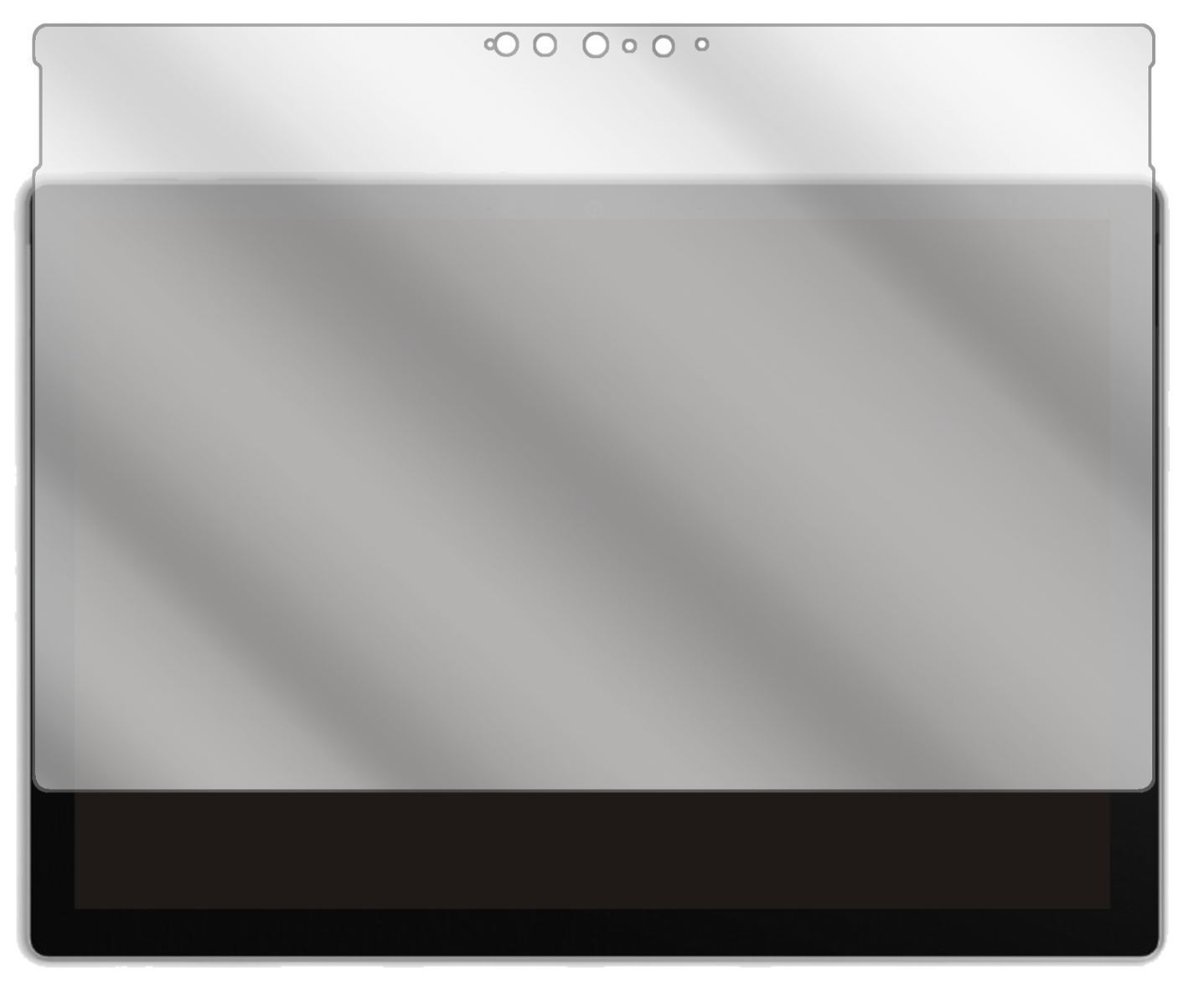 2x Schutzfolie klar für Microsoft Surface Pro 7 Pl (2)