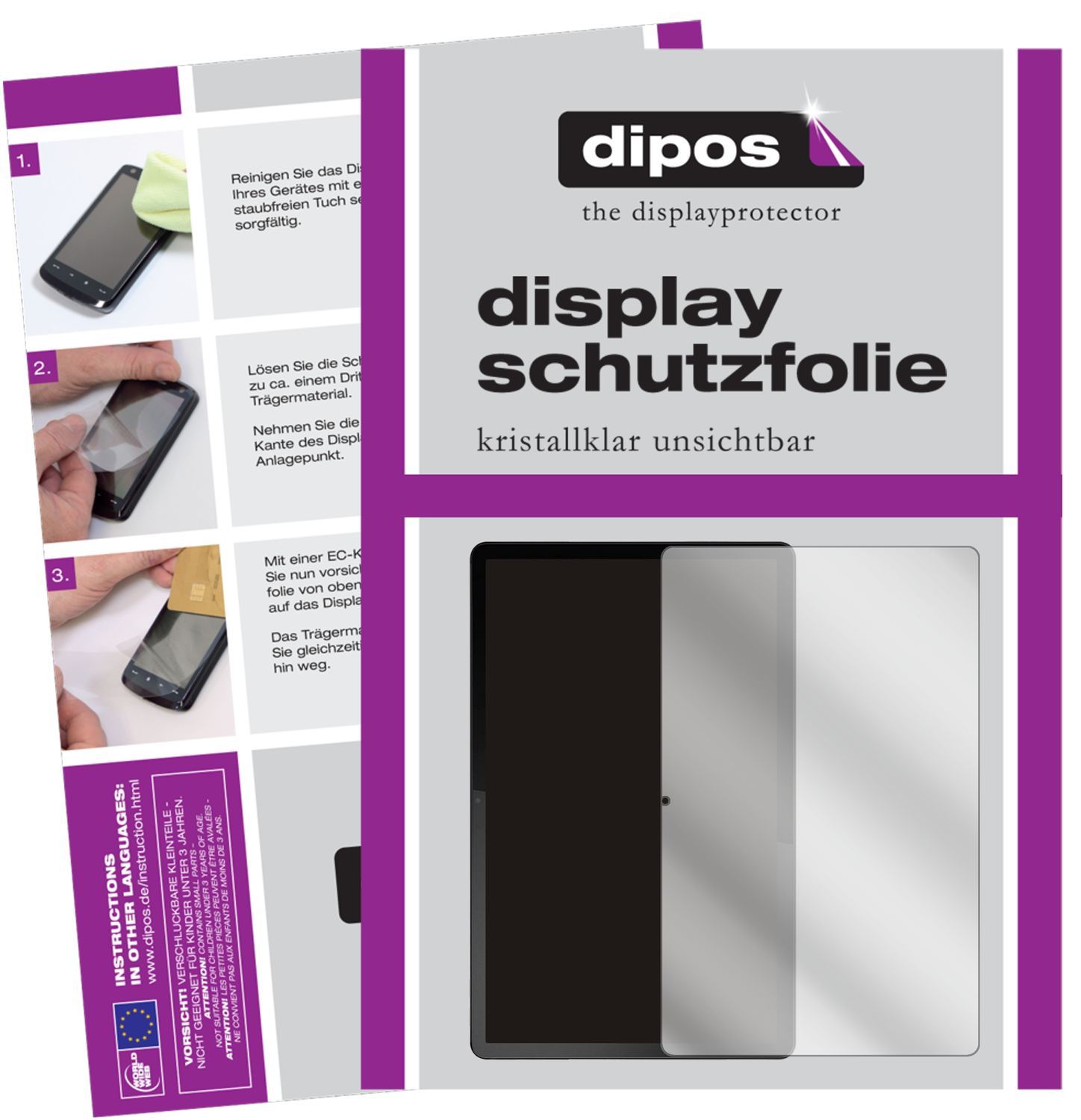 2x Schutzfolie klar für Lenovo Tab11 Display-Schut (1)