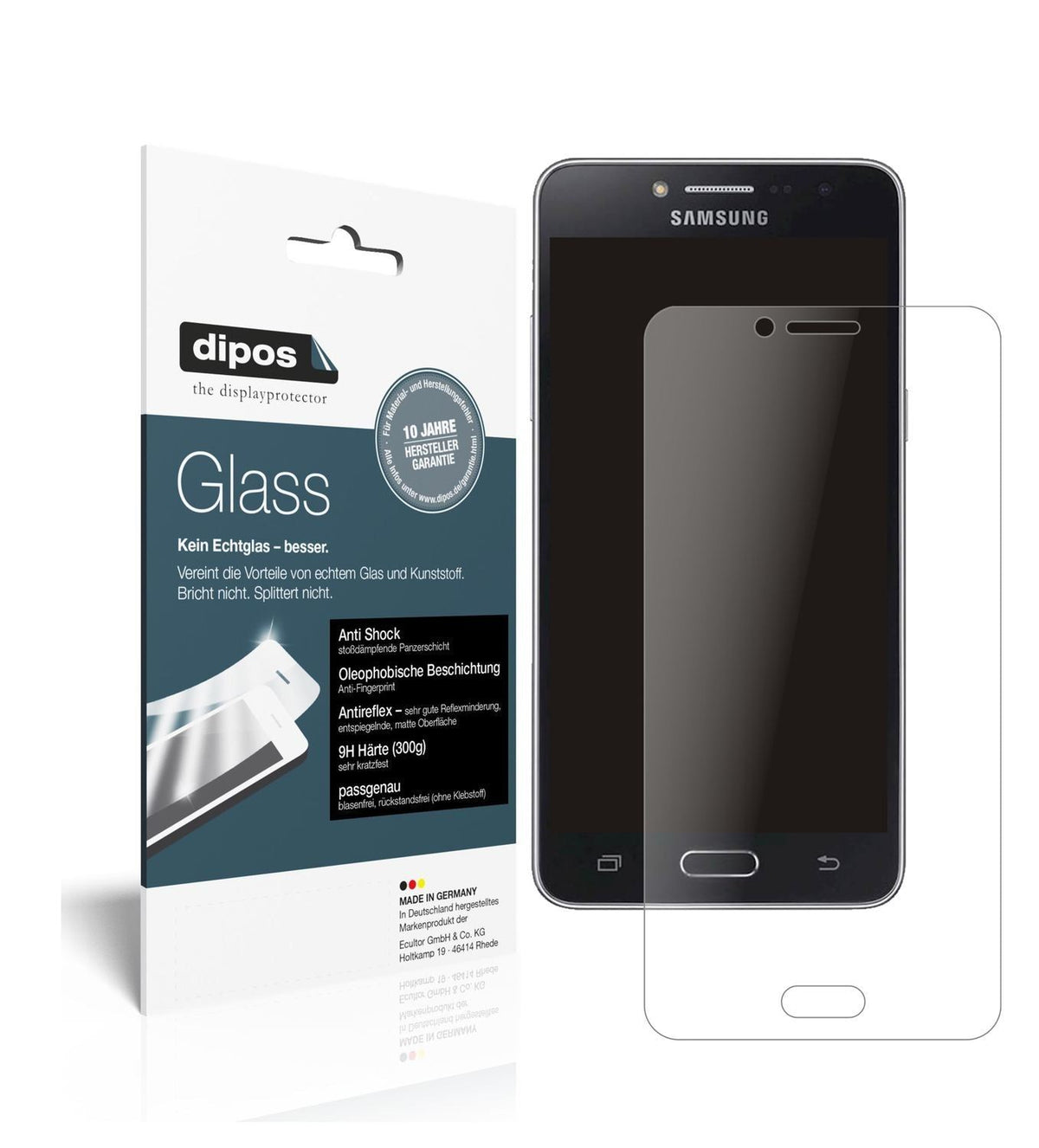 1x 9H Schutzfolie matt für Samsung Galaxy J2 Prime (1)