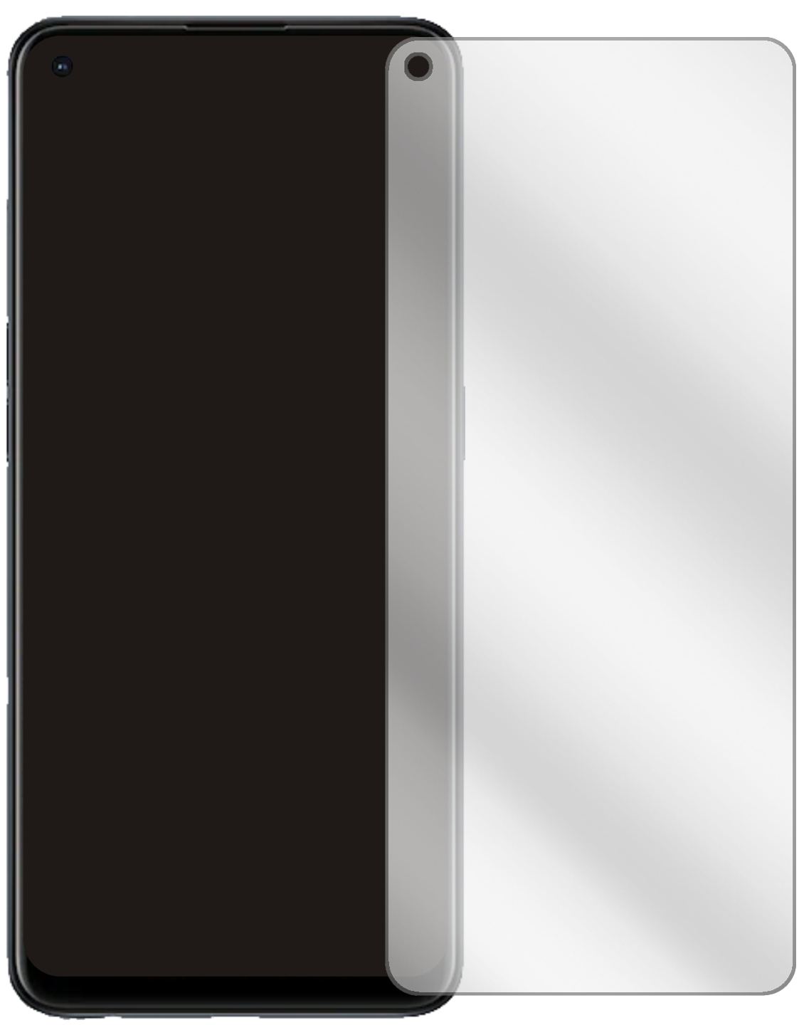 2x Schutzfolie klar für Oppo Reno6 Z Display-Schut (2)