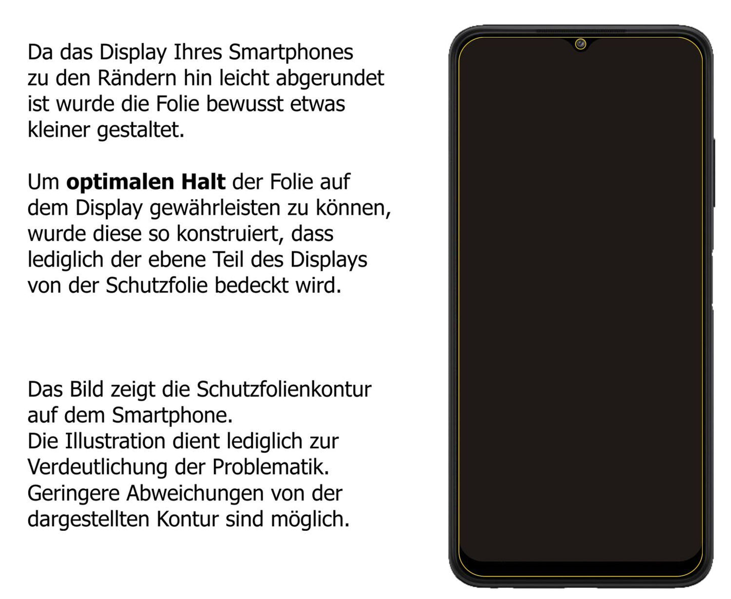 Blickschutzfolie für Samsung Galaxy F42 5G matt Sc (5)