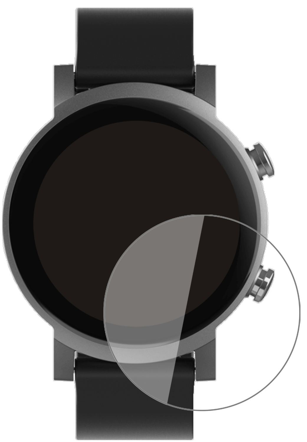 1x 9H Schutzfolie für TicWatch E3 Smartwatch Panze (2)