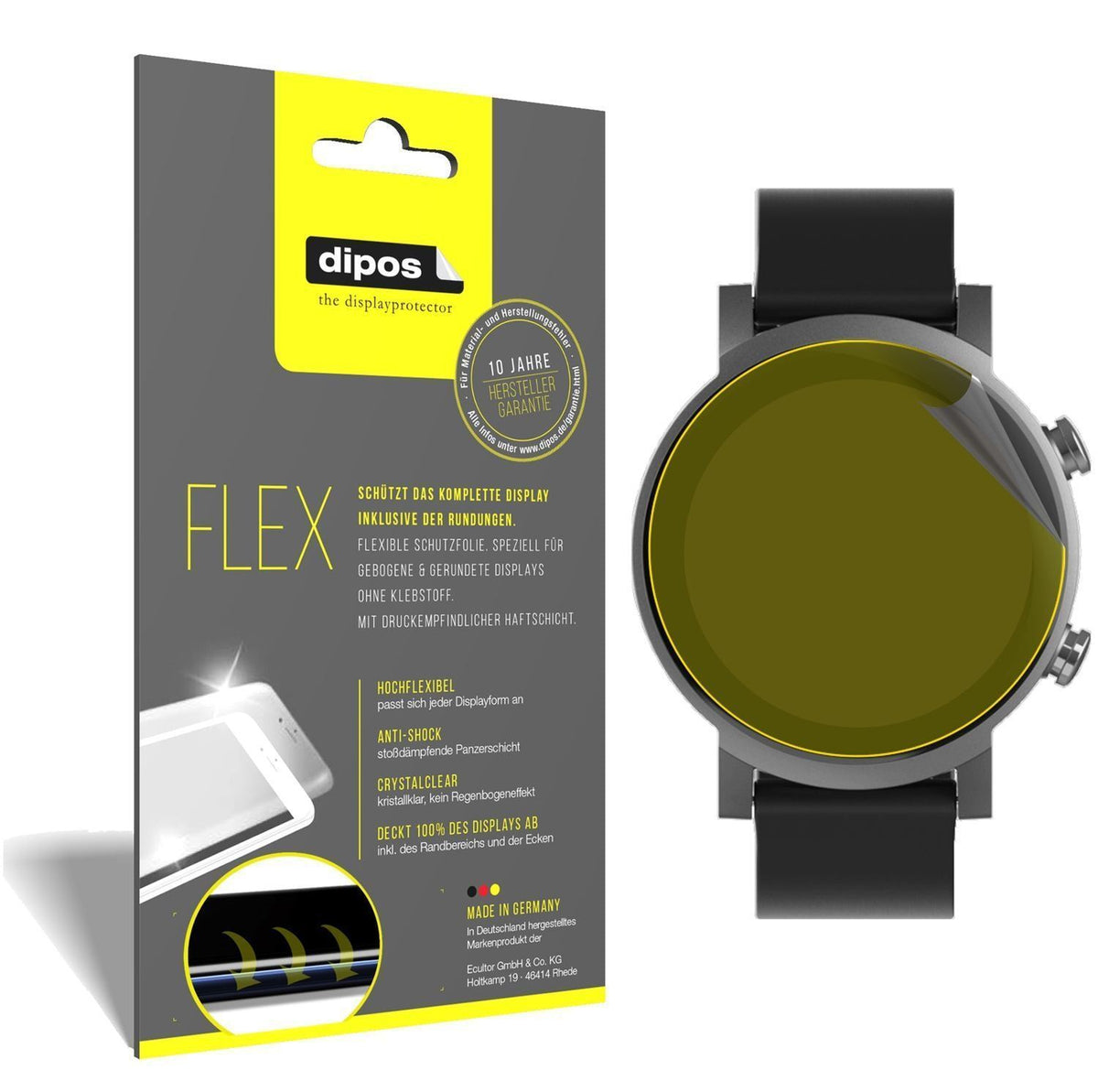 2x 3D Full Cover Schutzfolie für TicWatch E3 Smart (1)