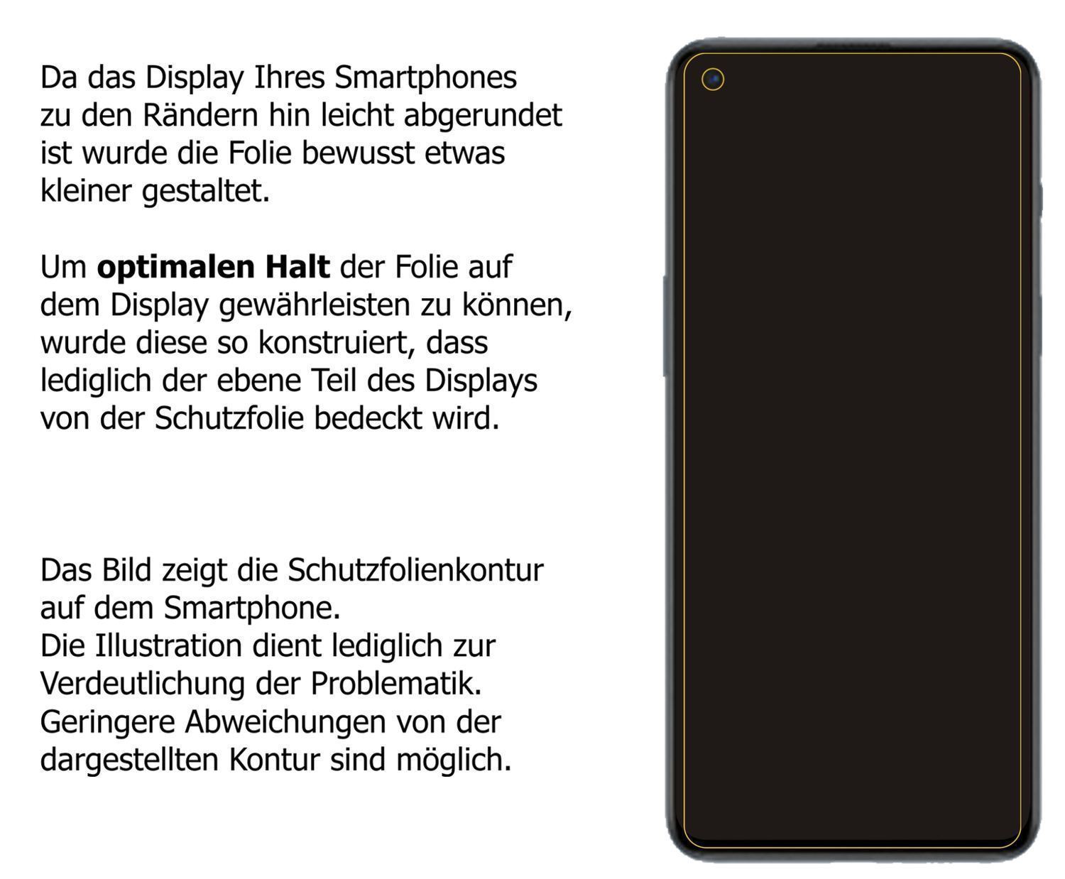 1x 9H Schutzfolie matt für OnePlus Nord 2 Panzerfo (3)