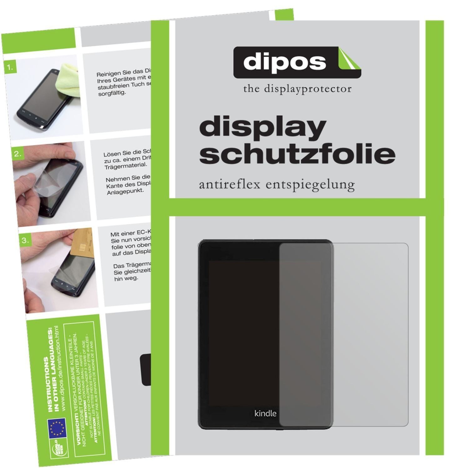 2x Schutzfolie matt für Amazon Kindle Paperwhite ( (1)