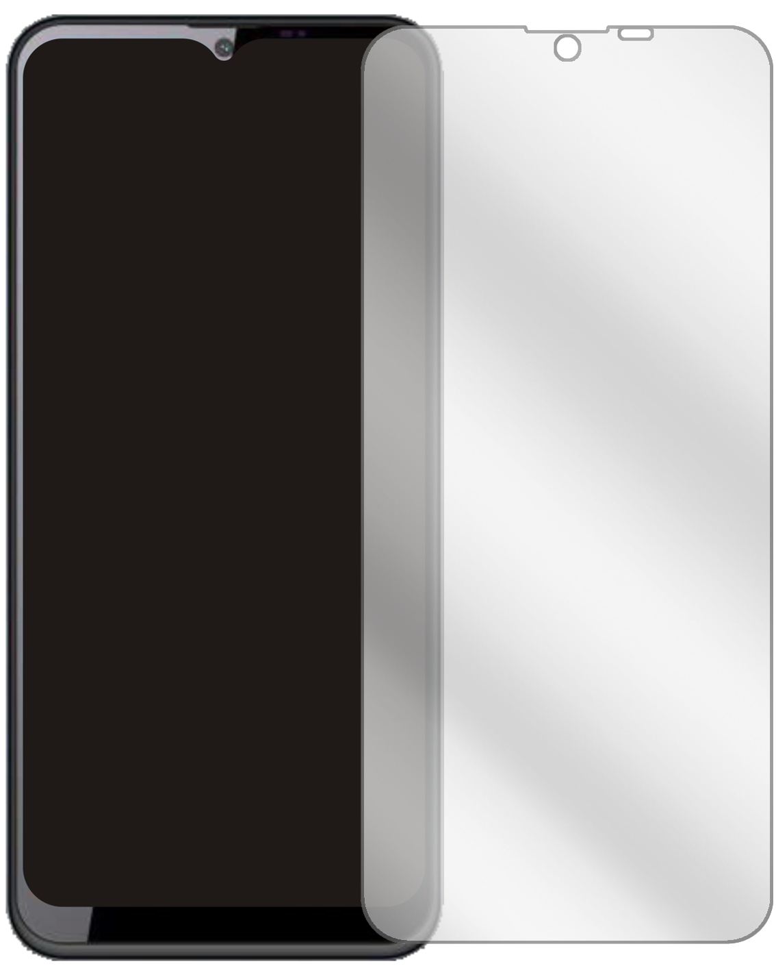 5x Schutzfolie klar für Oukitel C23 Pro Display-Sc (2)