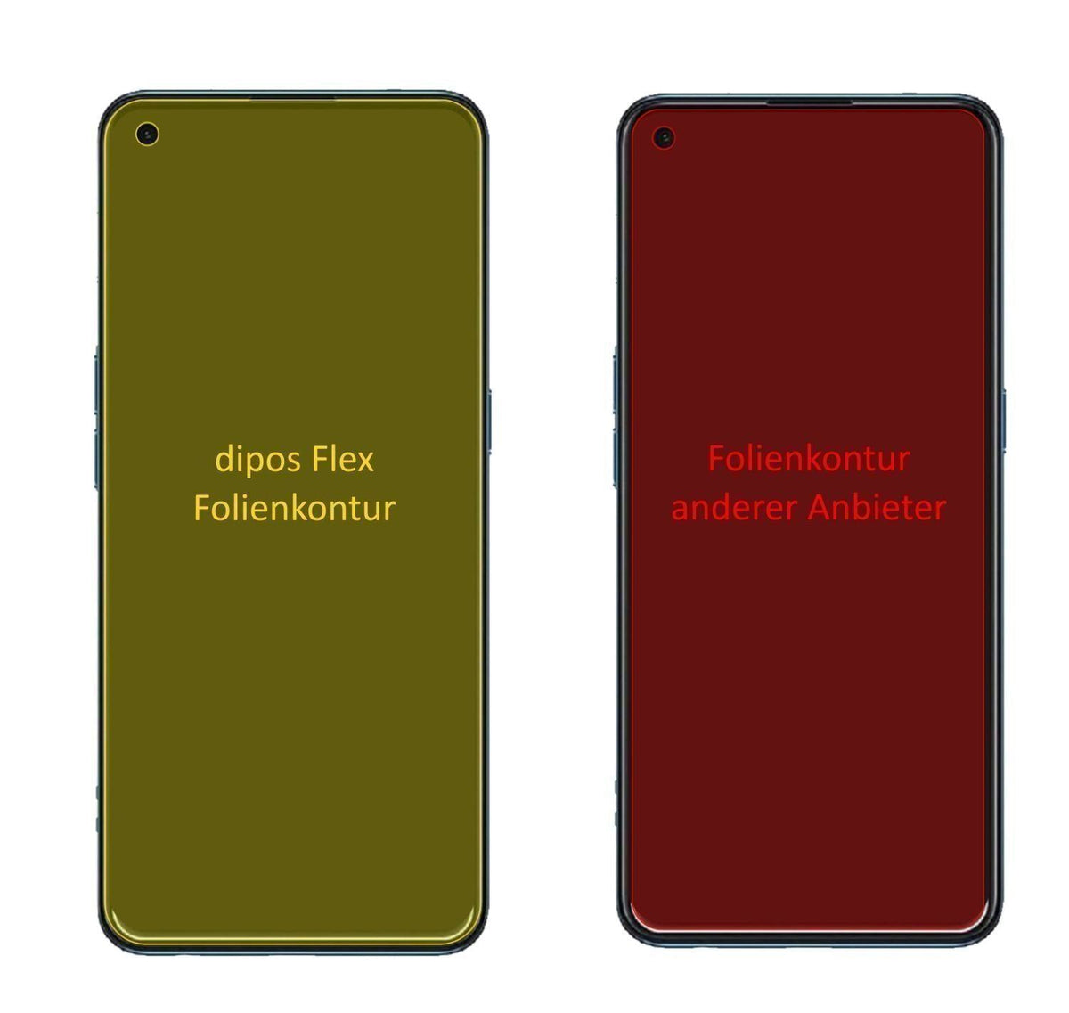 2x 3D Full Cover Schutzfolie für Oppo Find X3 Lite (2)