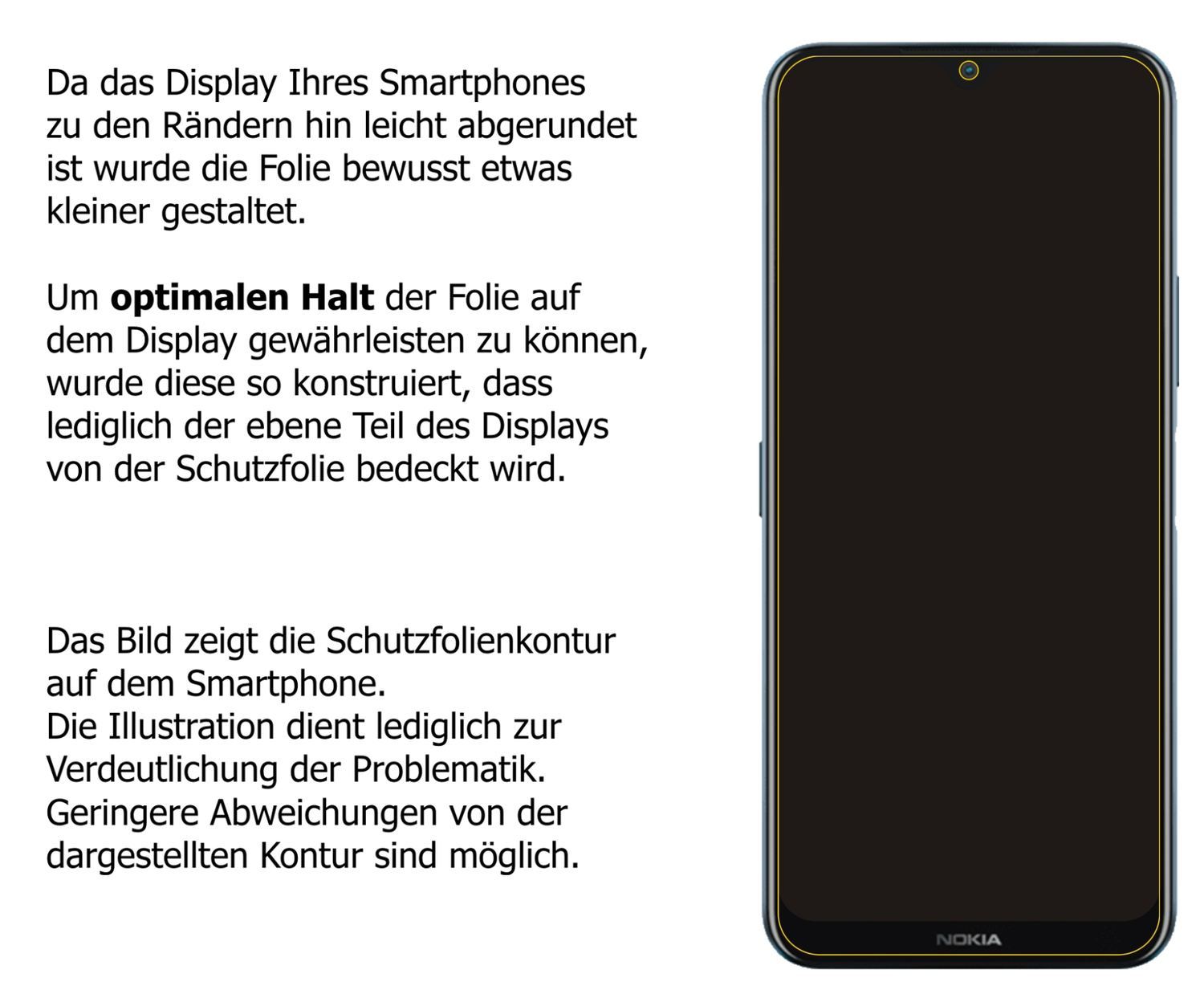 Blickschutzfolie für Nokia G50 matt Schutzfolie Pr (5)