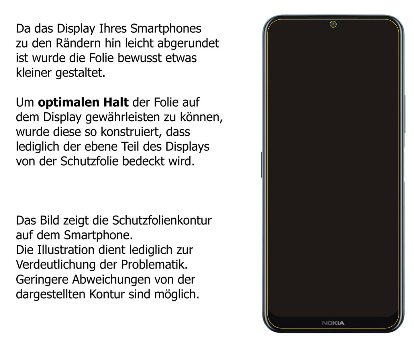 Blickschutzfolie für Nokia G50 matt Schutzfolie Pr (5)