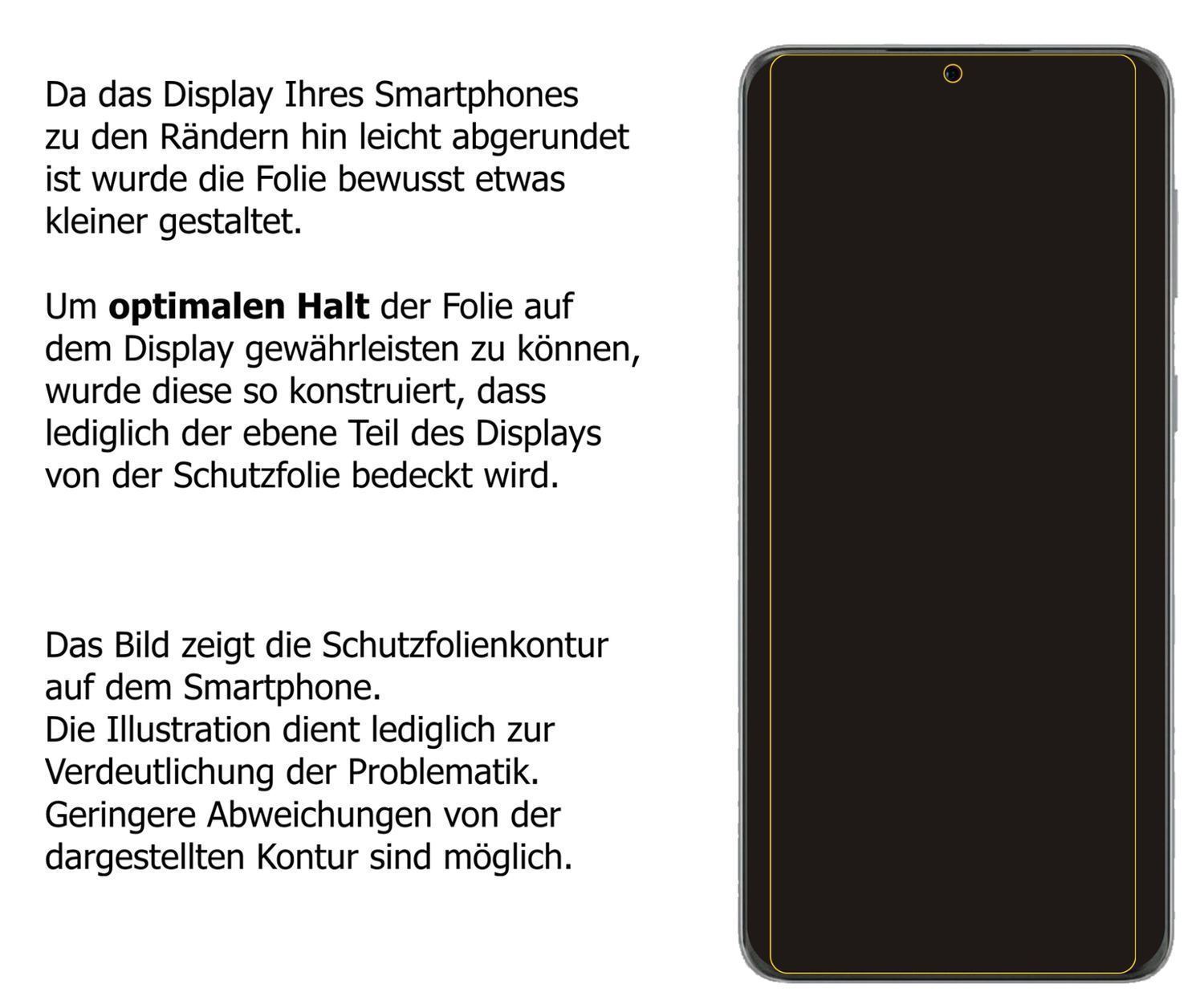 2x 9H Schutzfolie matt für Huawei P50 Panzerfolie (3)