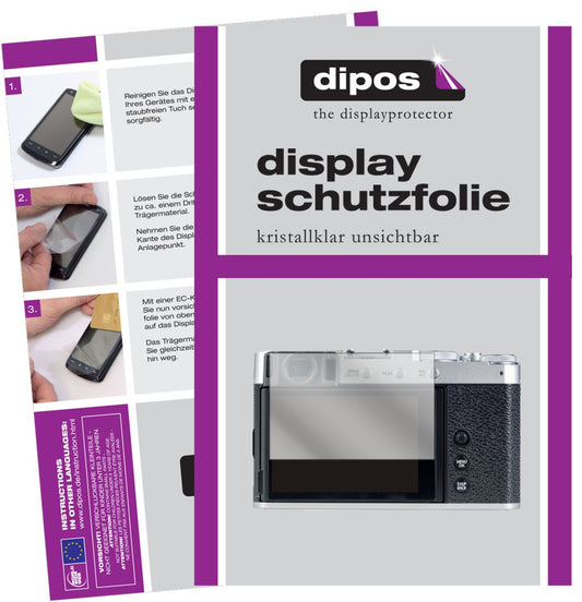 2x Schutzfolie klar für Fujifilm X-E4 Display-Schu (1)