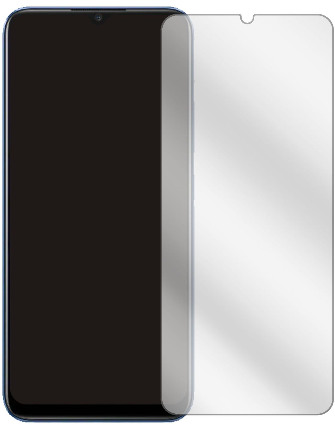 1x Schutzfolie klar für Oppo Realme C12 Display-Sc (2)