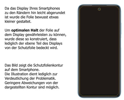 Blickschutzfolie für Xiaomi Redmi 10 matt Schutzfo (5)