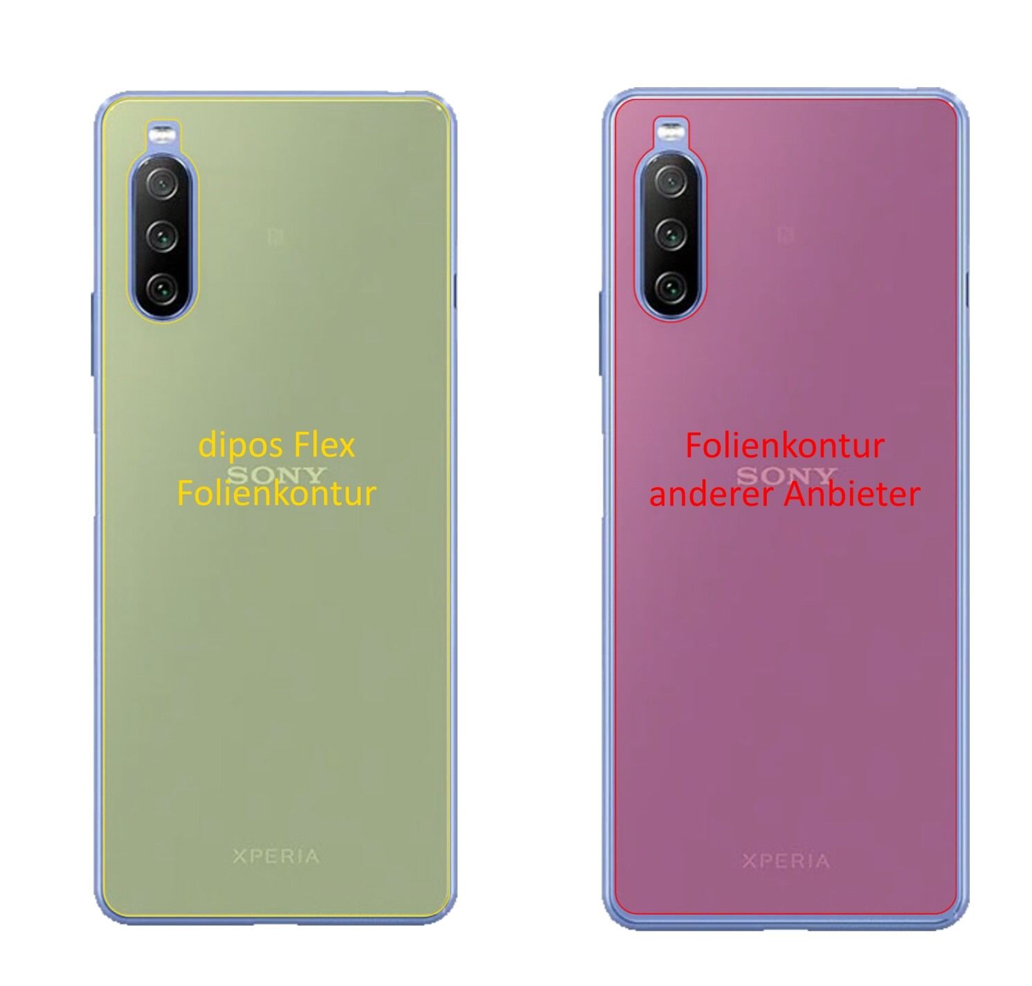 3x 3D Full Cover Schutzfolie für Sony Xperia 10 II (2)