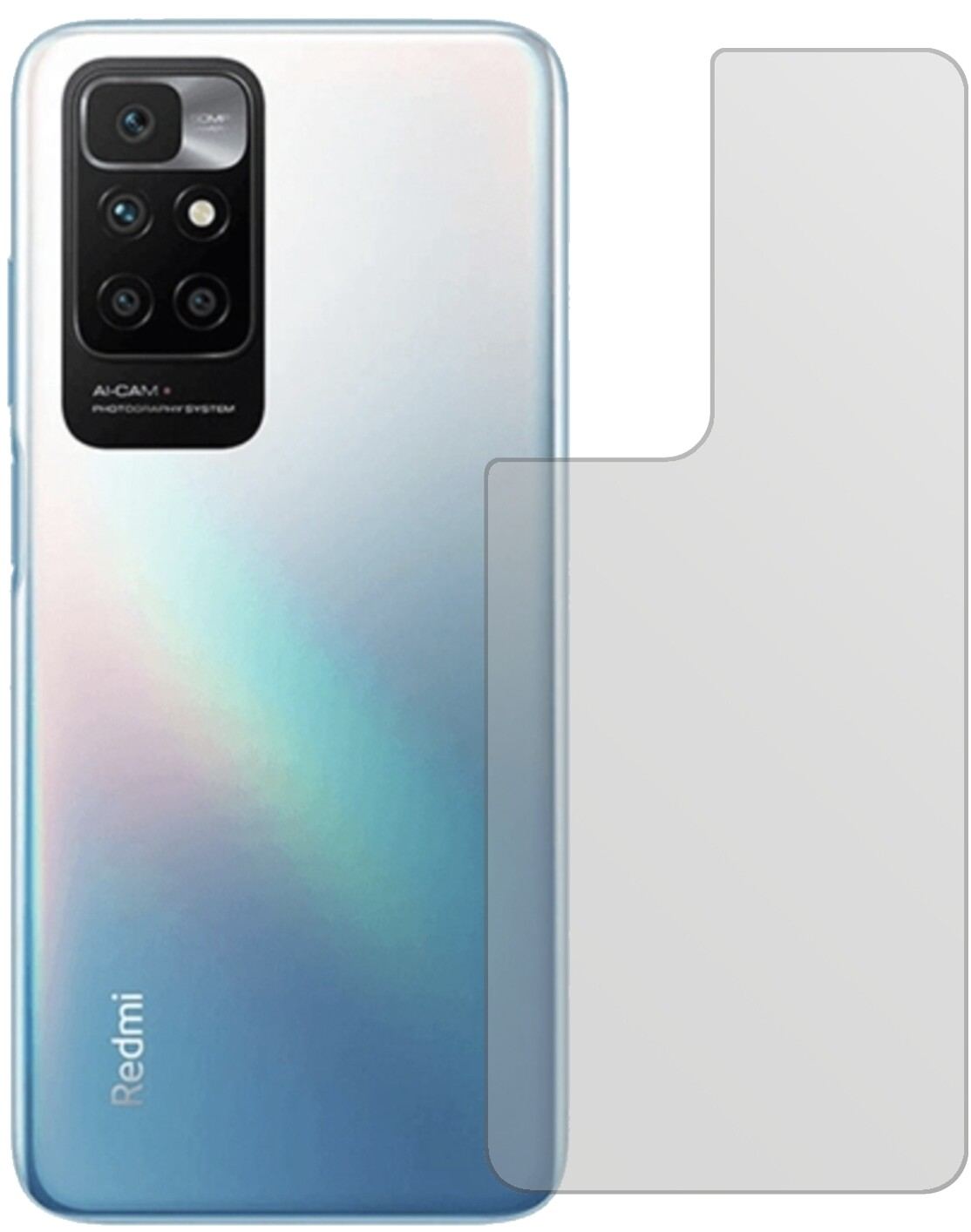 2x Schutzfolie matt für Xiaomi Redmi 10 Rückseite  (2)