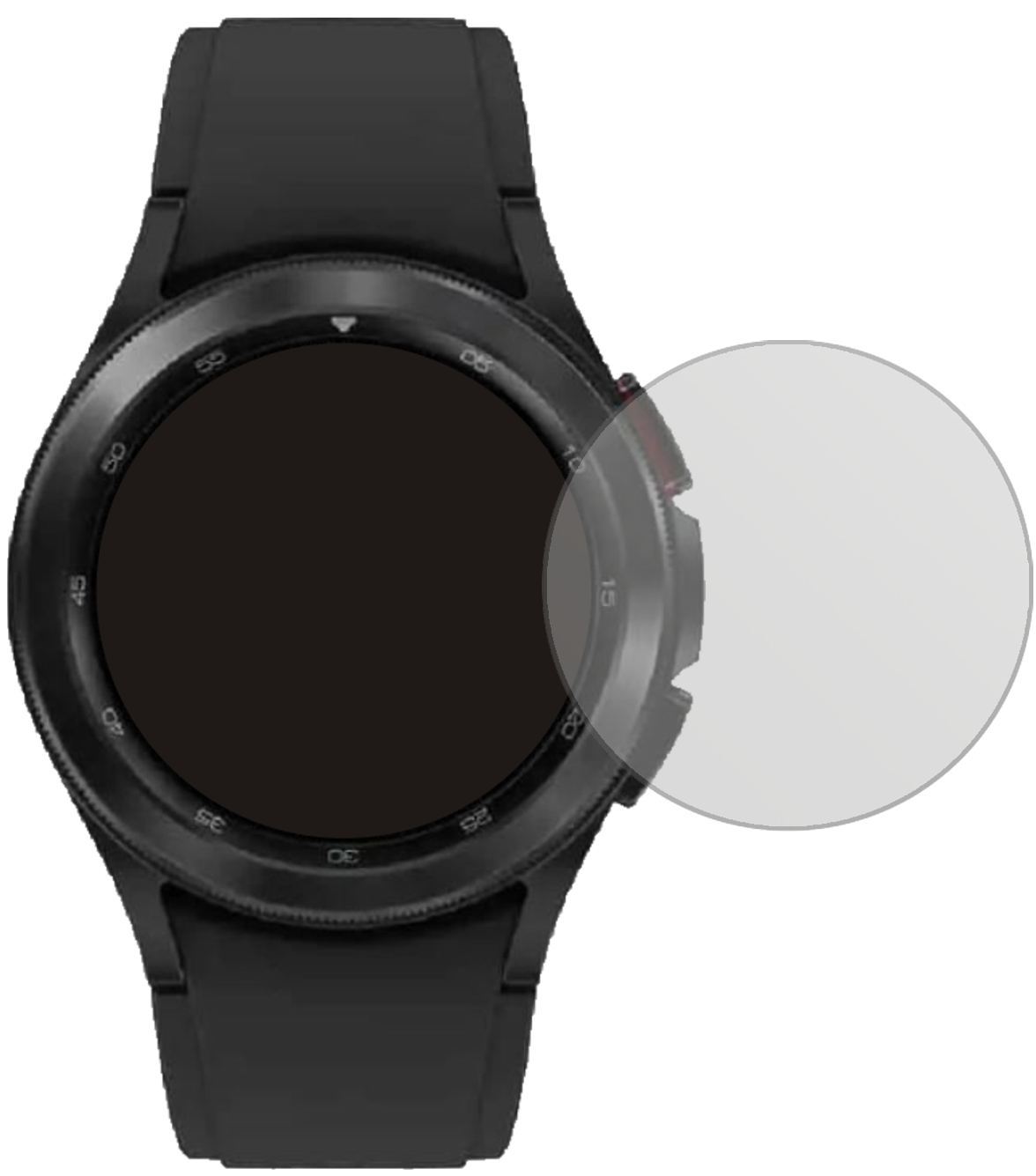 6x Schutzfolie matt für Samsung Galaxy Watch 4 (44 (2)