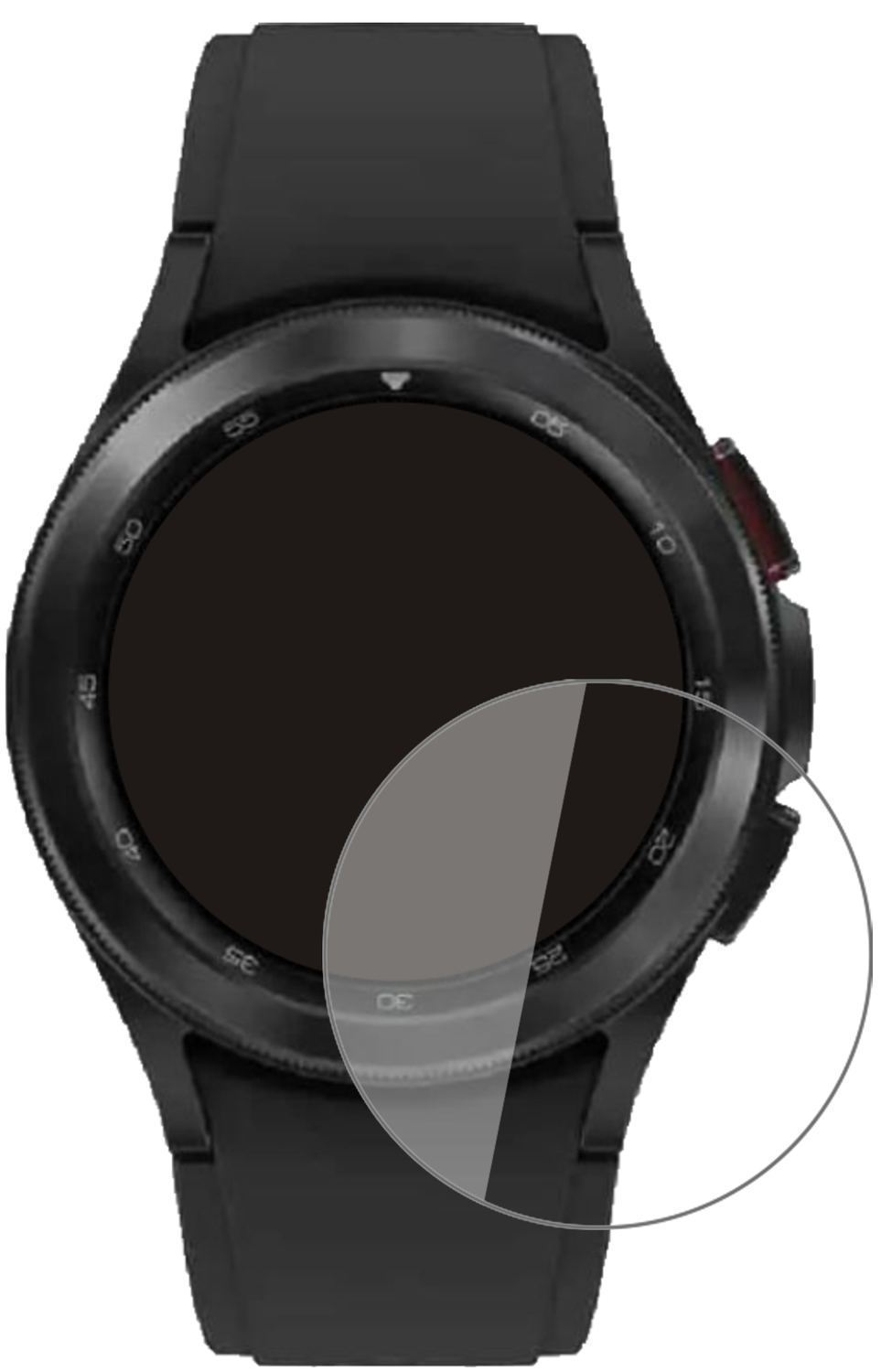 2x 9H Schutzfolie für Samsung Galaxy Watch 4 (40 m (2)