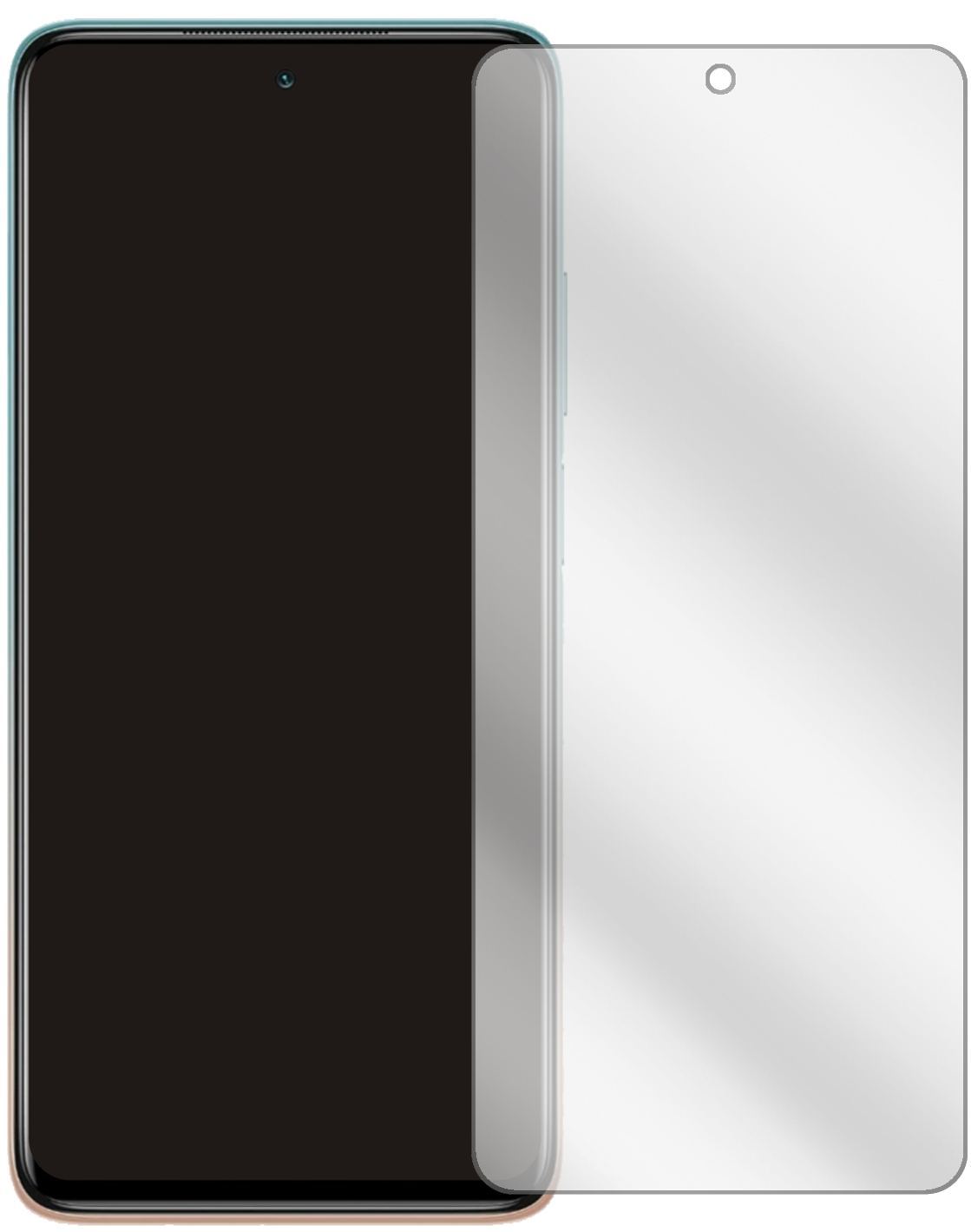 1x Schutzfolie klar für Xiaomi Mi 10i 5G Display-S (2)