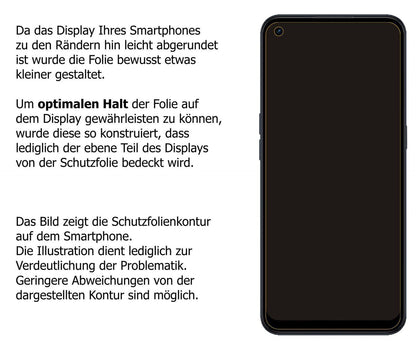 2x 9H Schutzfolie matt für Oppo A53 5G Panzerfolie (3)