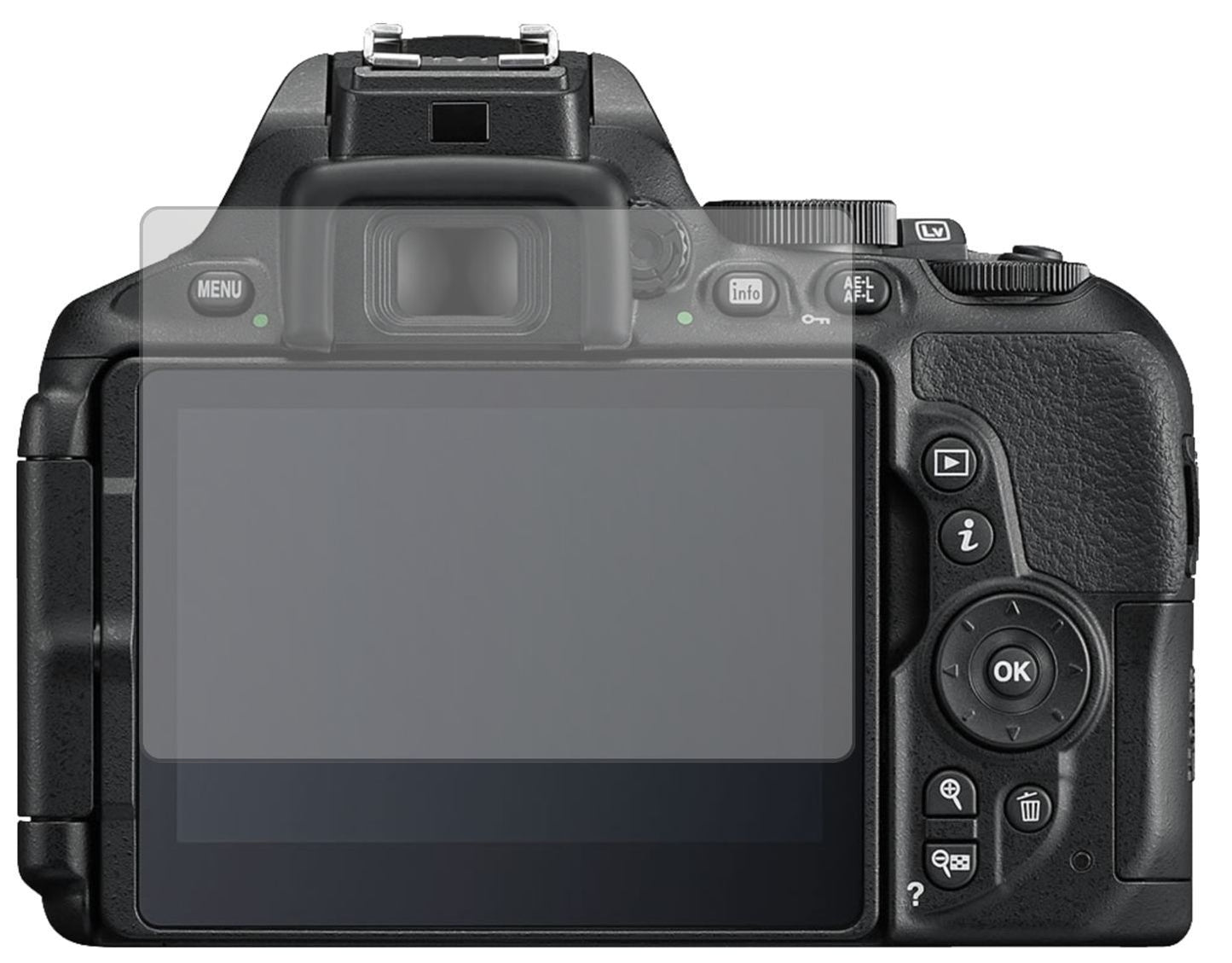 6x Schutzfolie matt für Nikon D 5600 Display-Schut (2)