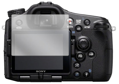 2x Schutzfolie klar für Sony Alpha 77 Display-Schu (2)