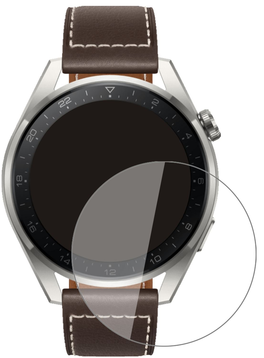 2x 9H Schutzfolie für Huawei Watch 3 Pro Panzerfol (2)
