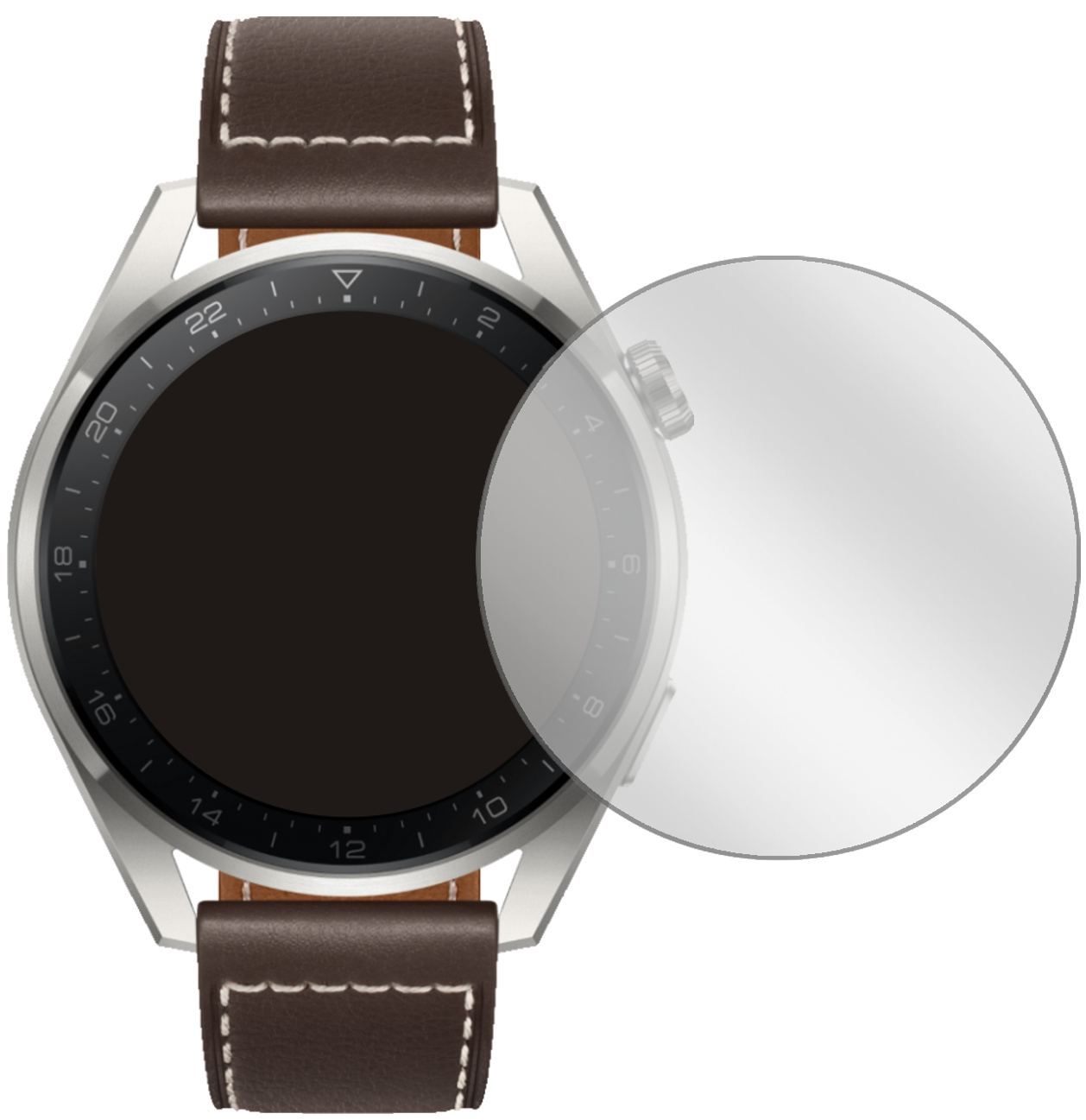6x Schutzfolie klar für Huawei Watch 3 Pro Display (2)