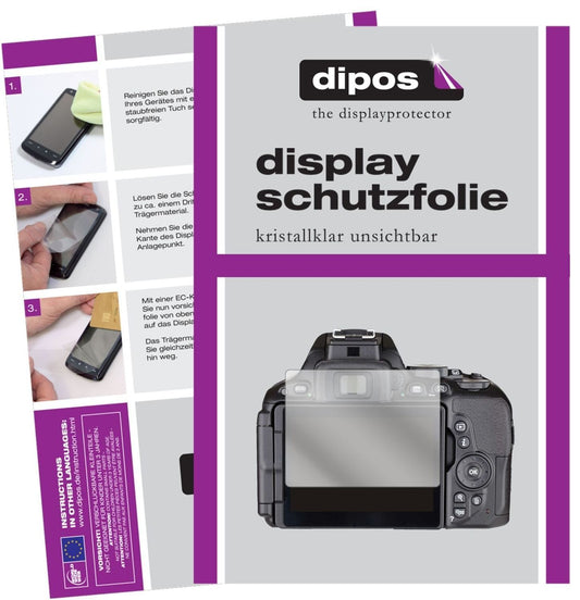 5x Schutzfolie klar für Nikon 5500 Display-Schutzf (1)
