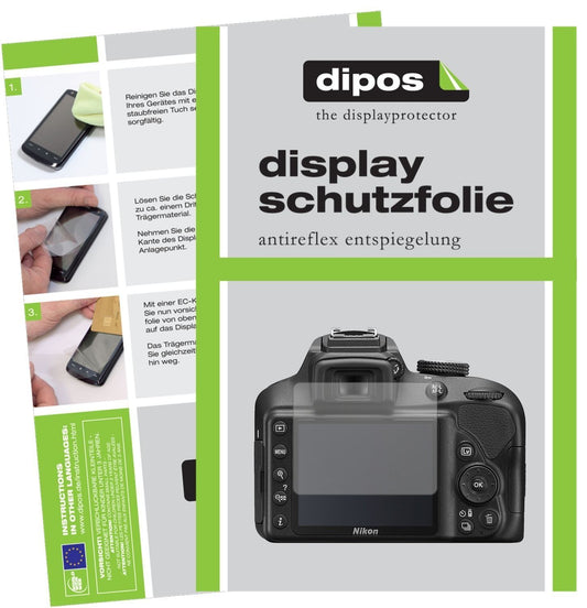 6x Schutzfolie matt für Nikon 3400 Display-Schutzf (1)