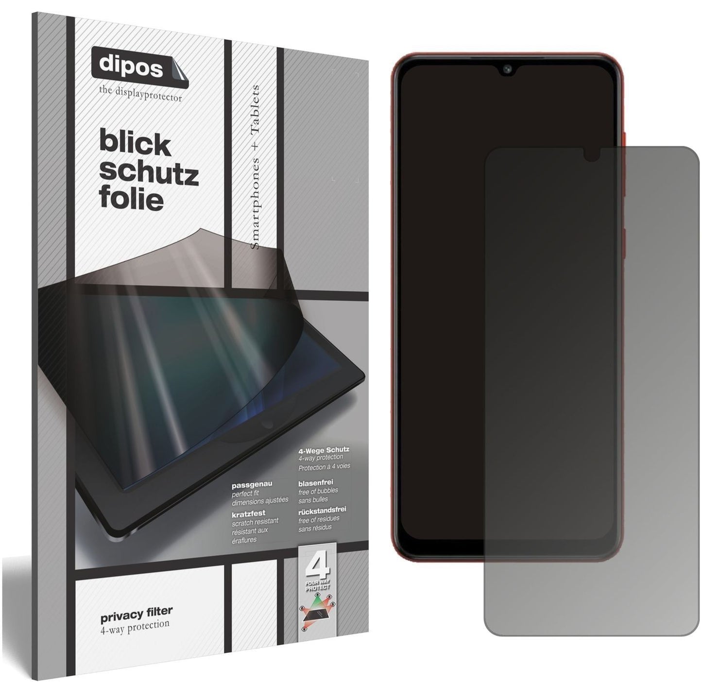 Blickschutzfolie für Samsung Galaxy F02s matt Schu (1)
