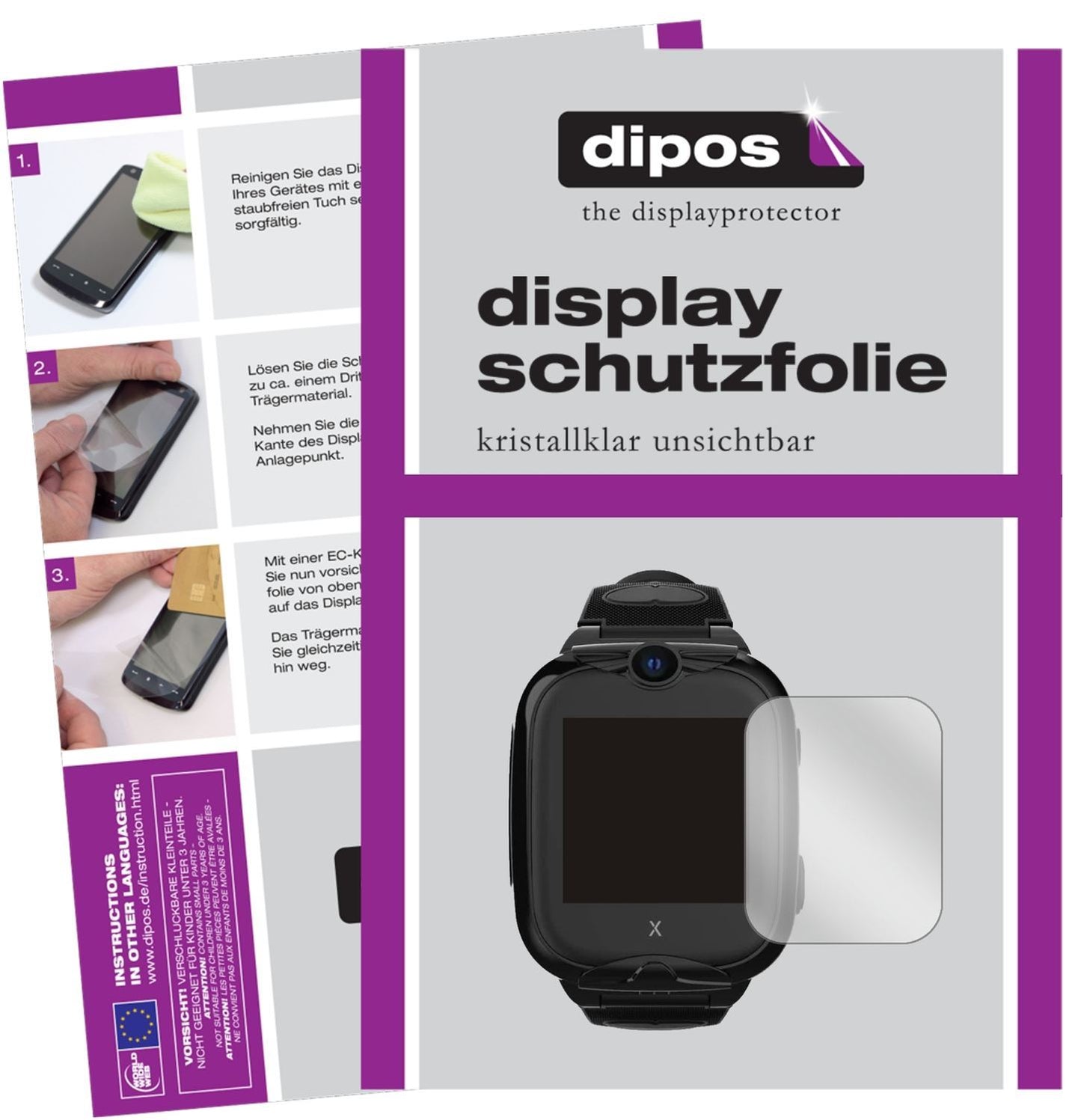 6x Schutzfolie klar für Xplora XGO 2 Display-Schut (1)
