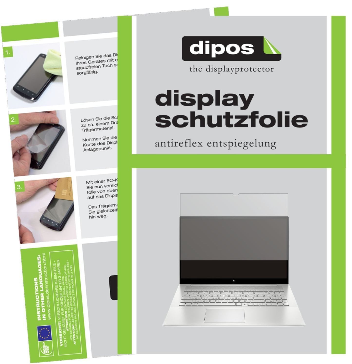 2x Schutzfolie matt für HP Envy 17-CG1567NG Displa (1)
