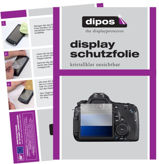 1x Schutzfolie klar für Canon EOS 60D Display-Schu (1)