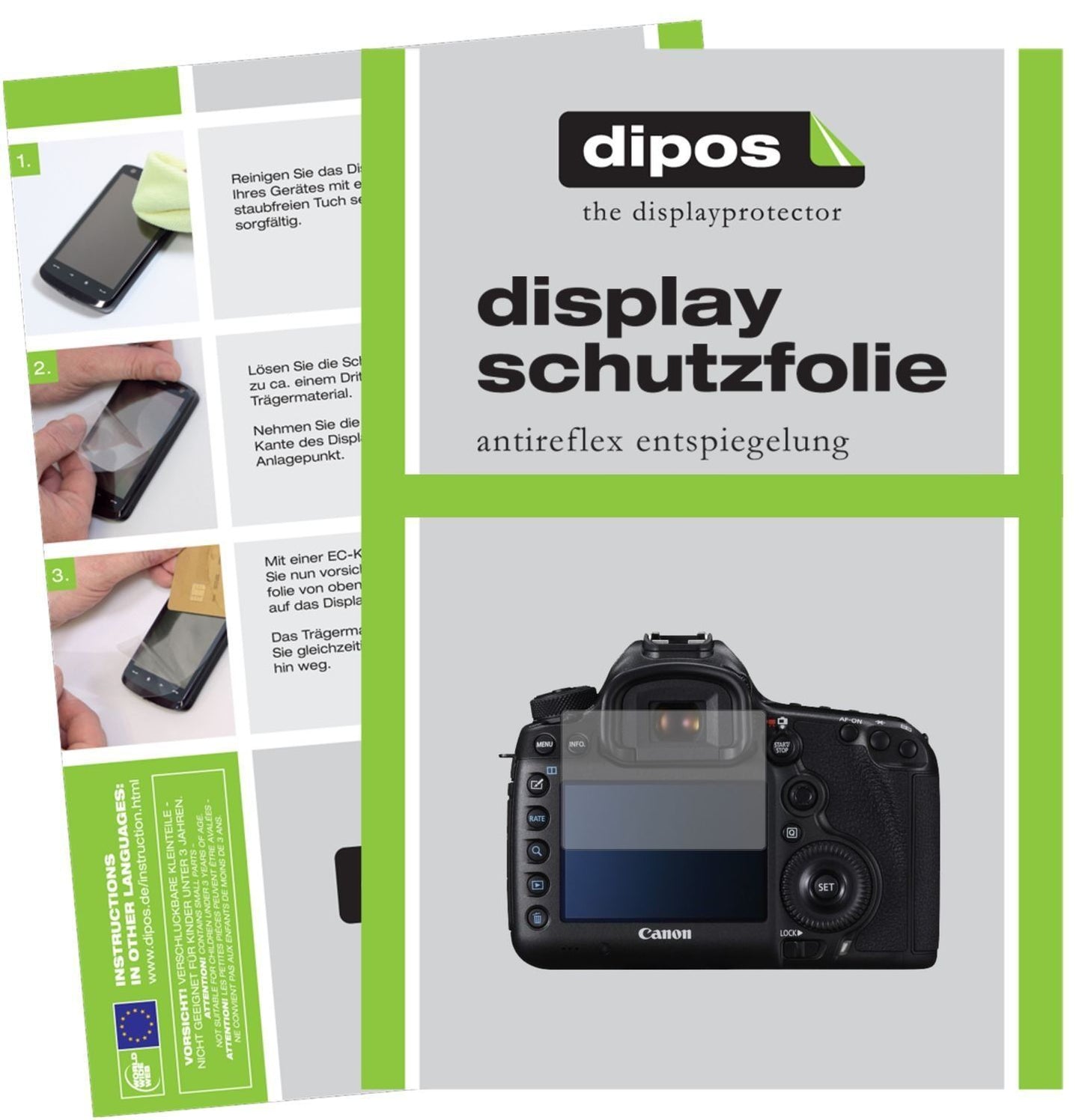 1x Schutzfolie matt für Canon EOS 5DS R Display-Sc (1)