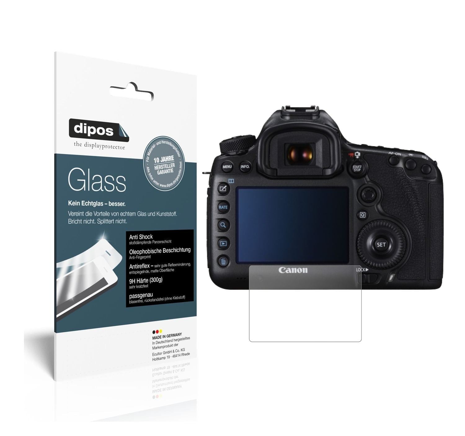 2x 9H Schutzfolie matt für Canon EOS 5DS R Panzerf (1)