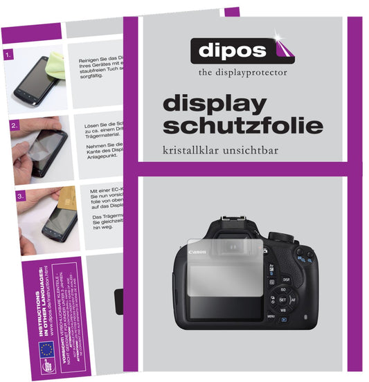 5x Schutzfolie klar für Canon EOS 1200D Display-Sc (1)
