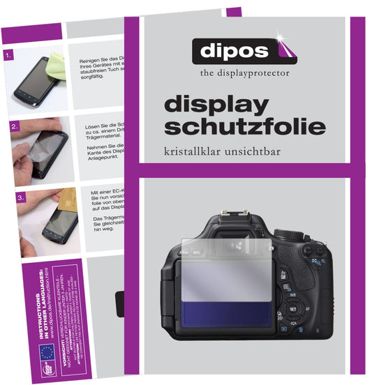 2x Schutzfolie klar für Canon EOS 750D Display-Sch (1)