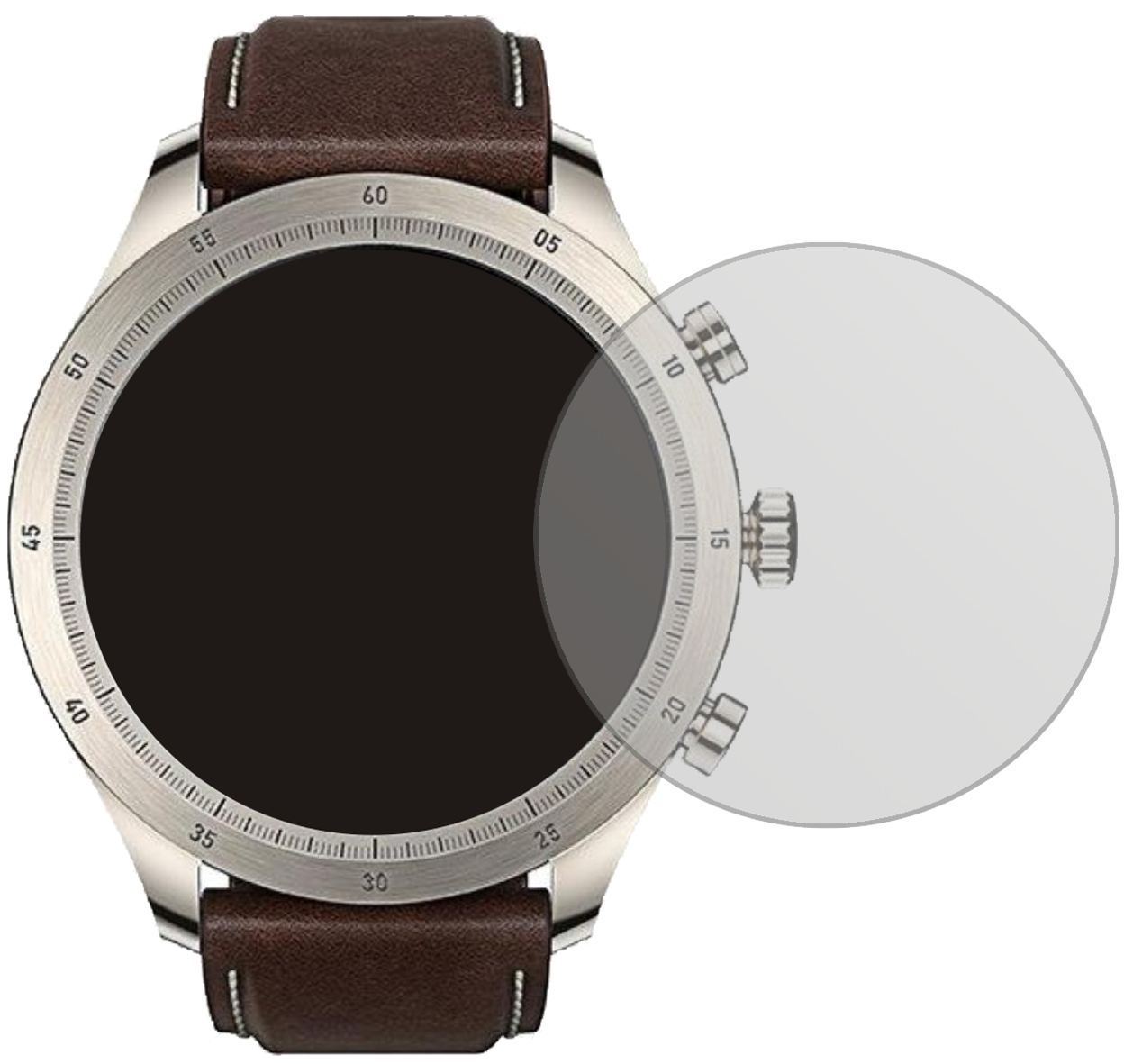 6x Schutzfolie matt für Zepp Z Smartwatch Display- (2)