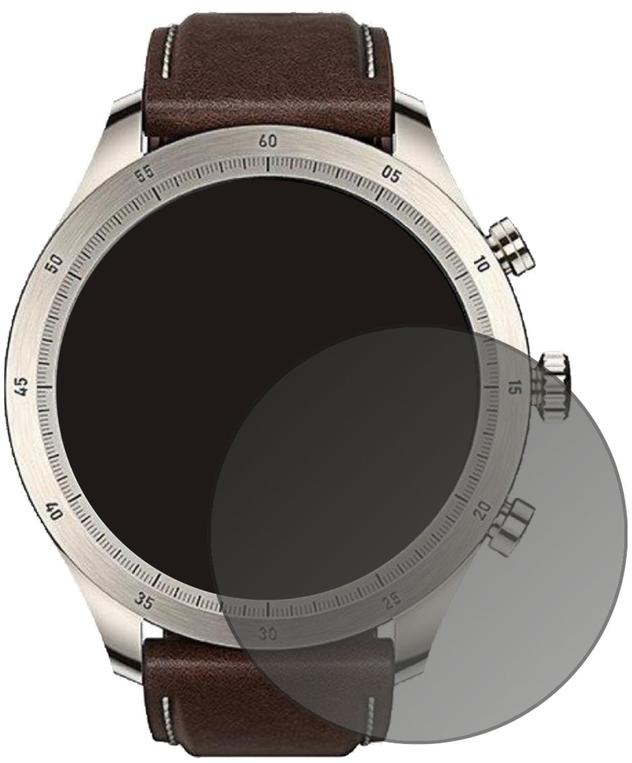 Blickschutzfolie für Zepp Z Smartwatch matt Schutz (2)