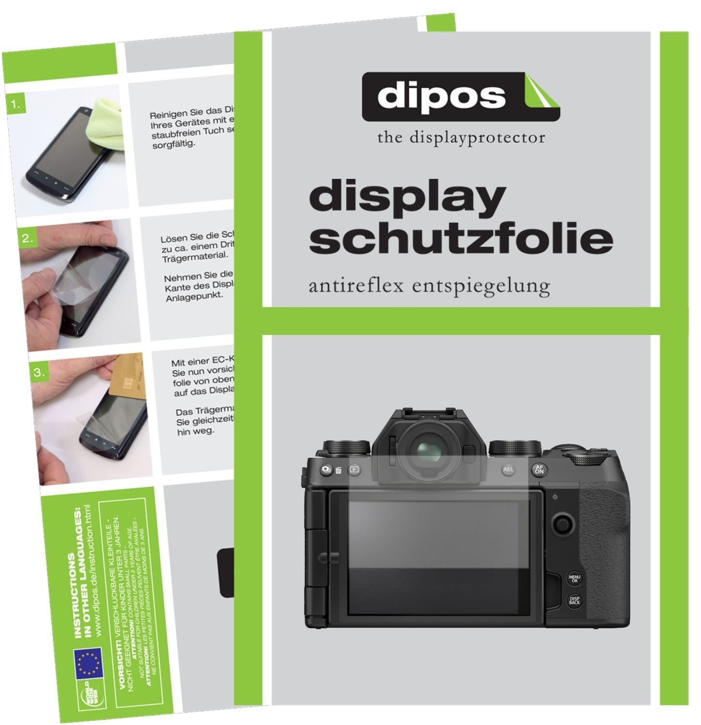 1x Schutzfolie matt für Fujifilm X-S10 Display-Sch (1)