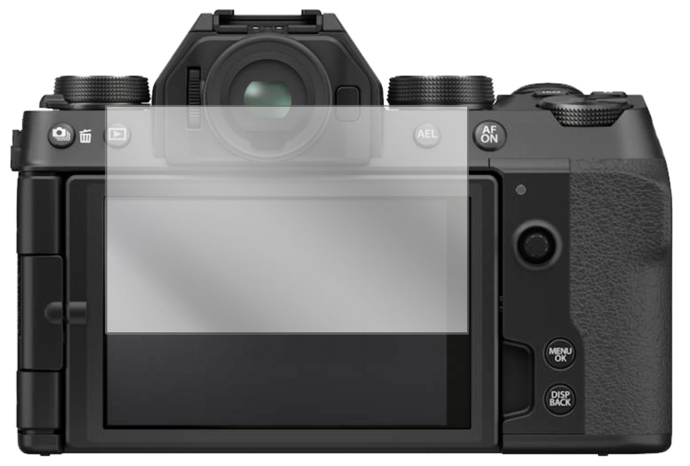 2x Schutzfolie klar für Fujifilm X-S10 Display-Sch (2)