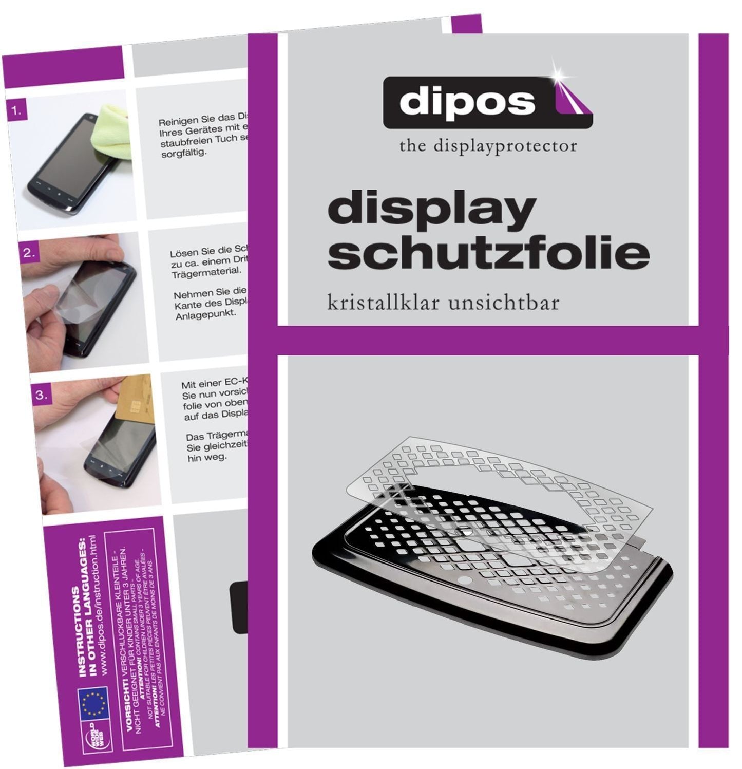 2x Schutzfolie klar für Philips EP5441/50 Tropfble (1)