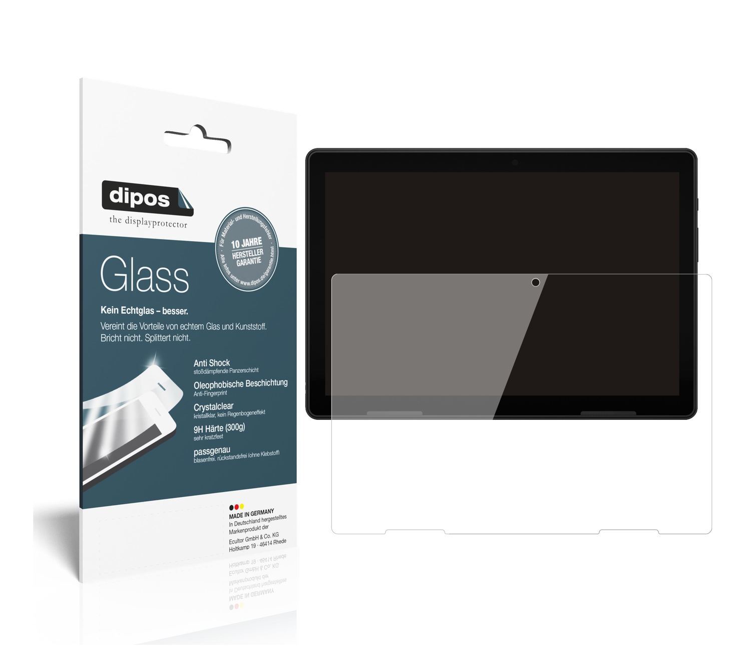 2x 9H Schutzfolie für Medion Lifetab E10802 Panzer (1)