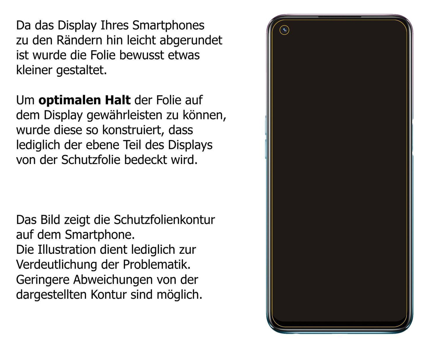 1x 9H Schutzfolie matt für Oppo A54 5G Panzerfolie (3)